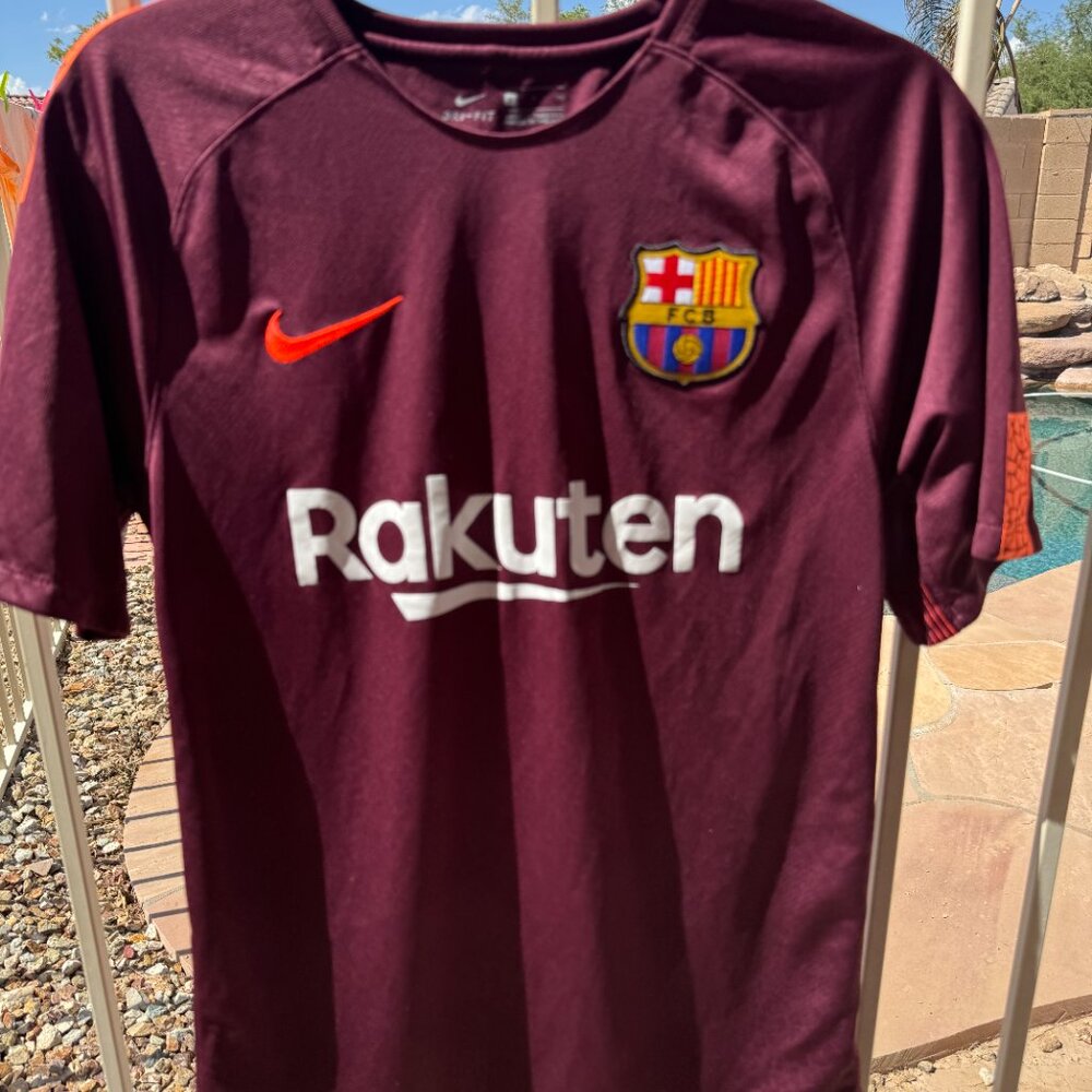 Nike 2017/2018 FC Barcelona Rakuten Stadium 3rd FCB Soccer Jersey